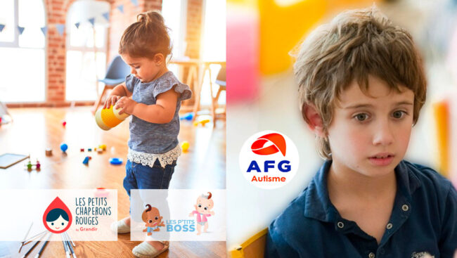 avec Les P'tits Boss et Les Petits Chaperons Rouges, spécialistes des #crèches 👩🏻‍⚕️ de la #santé avec AFG Autisme
